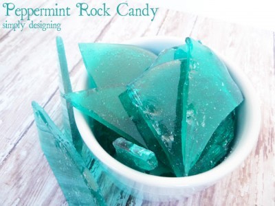 FROZEN Inspired Peppermint Rock Candy BY simplydesigning.net