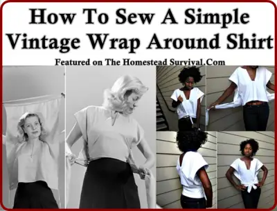 How To Sew A Simple Vintage Wrap Around Shirt