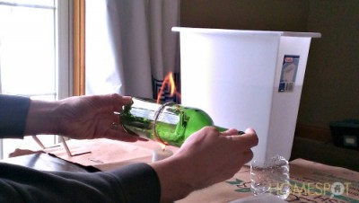 How to Cut a Glass Bottle with Yarn and a Lighter