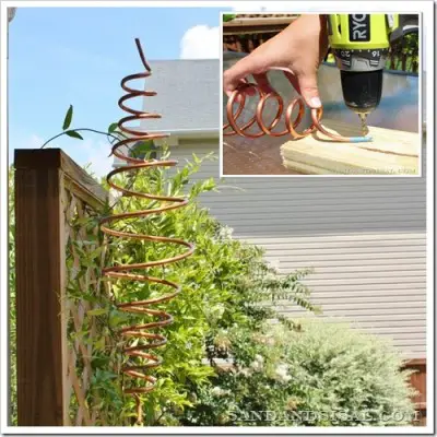 How to Make a Hanging Spinning Garden Copper Mobile