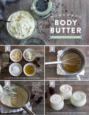 Homemade Whipped Body Butter For Dry Skin