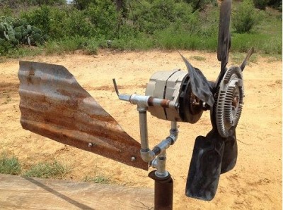 Build An Off Grid Wind Generator Out Of A Truck Alternator