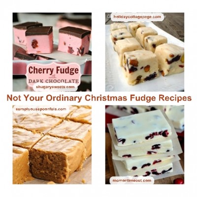 Not Your Ordinary Christmas Fudge Recipes