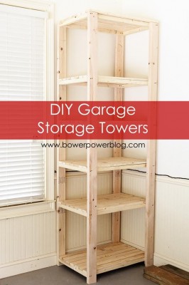 How To Build Garage Storage Towers Shelves