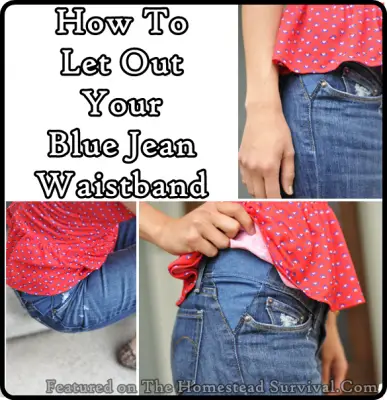 How To Let Out Your Blue Jean Waistband