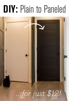 How To Upgrade a Plain Door into a Paneled Door for Under 20 Dollars