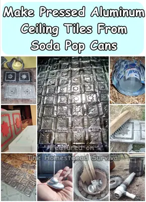 Make Pressed Aluminum Ceiling Tiles From Soda Pop Cans