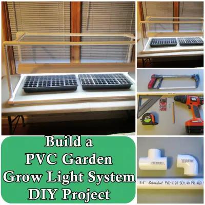Build a PVC Garden Grow Light System DIY Project