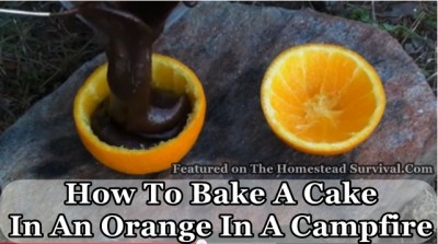 How To Bake A Cake In An Orange In A Campfire