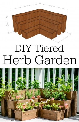 How To Build A Corner Tiered Herb Garden