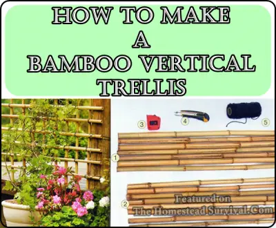 How To Make A Bamboo Vertical Trellis