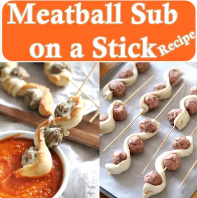 Meatball Sub on a Stick Appetizers