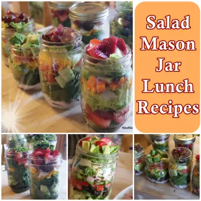 Salad Mason Jar Lunch Recipes