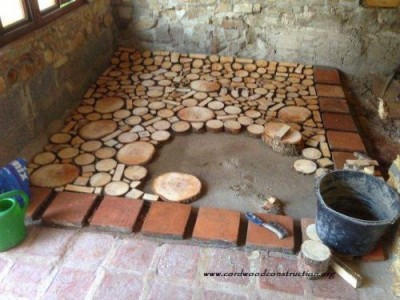 Simple Instructions for Cordwood Flooring