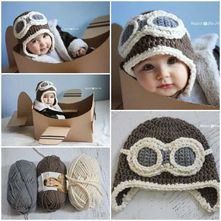 Absolutely Adorable Crochet Aviator Hat