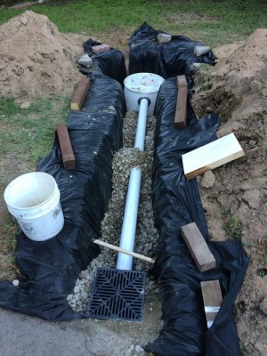 Build a French Drain with Dry Well