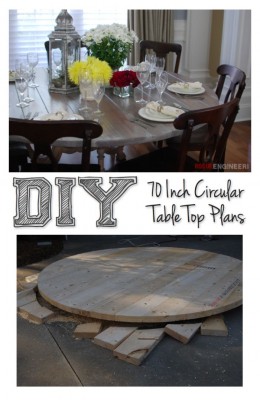 How To Build A Round Farmhouse Table Top
