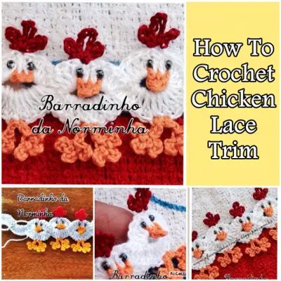 How To Crochet Chicken Lace Trim