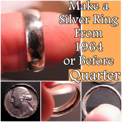Make a Silver Ring From 1964 or Before Quarter 