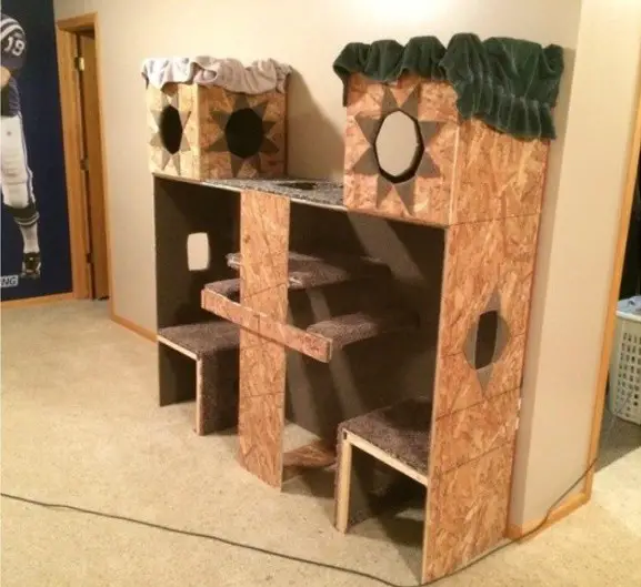 Plywood-Cat-Castle-3