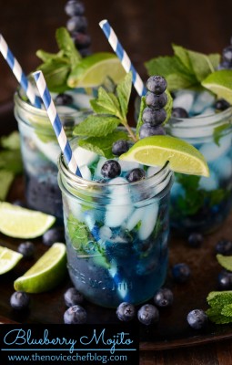 Blueberry Mojito Alcohol Drink