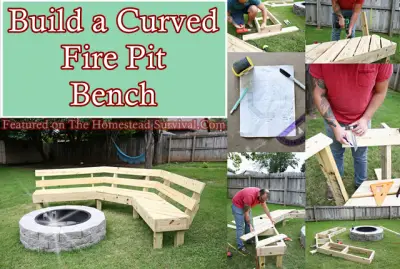 Build a Curved Fire Pit Bench