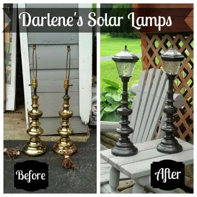 Build Outdoor Solar Lighting from Recycled Unique Lamps