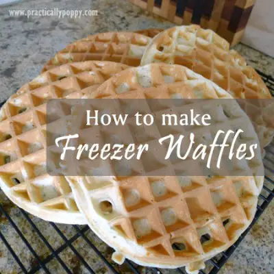 How To Make Homemade Frugal Freezer Waffles