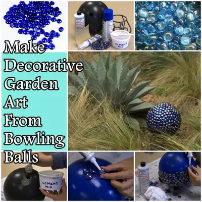 Make Decorative Garden Art From Bowling Balls