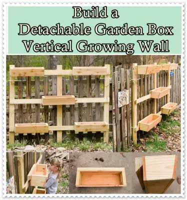 Build a Detachable Garden Box Vertical Growing Wall