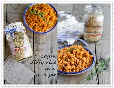 Cajun Dirty Rice Mix in a Frugal Mason Jar Recipe