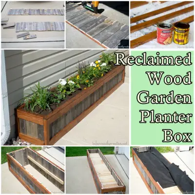 Reclaimed Wood Garden Planter Box Project