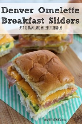 Denver Omelette Ham and Cheese Breakfast Sliders