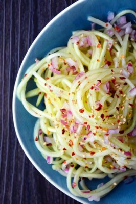 Chilled Sweet and Sour Cucumber Noodles Recipe