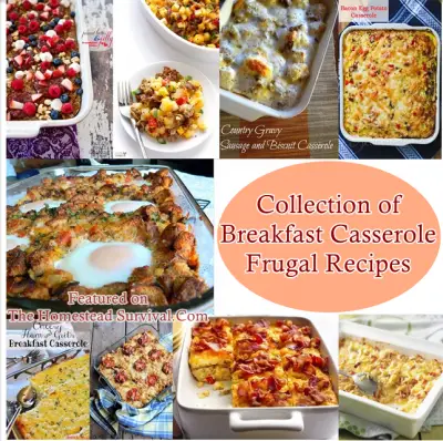 Collection of Breakfast Casserole Frugal Recipes