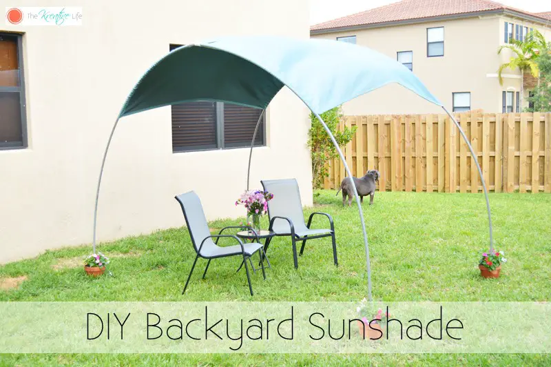 How to Build a Homemade Backyard Sunshade - Sun Shade - DIY Project