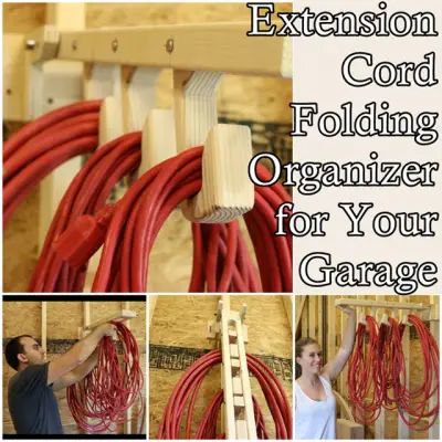 Extension Cord Folding Organizer for Your Garage