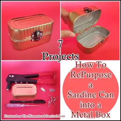 How To RePurpose a Sardine Can into a Metal Box