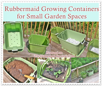 Rubbermaid Growing Containers for Small Garden Spaces