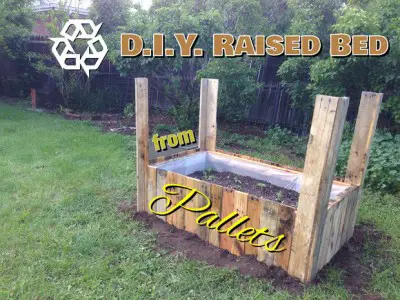 Build Raised Gardening Beds from Salvaged Wood Pallets
