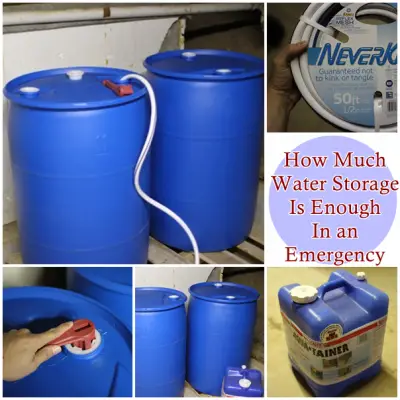 How Much Water Storage Is Enough In an Emergency