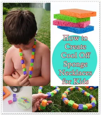 How to Create Summer Cool Off Sponge Necklaces for Kids