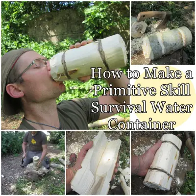How to Make a Primitive Skill Survival Water Container