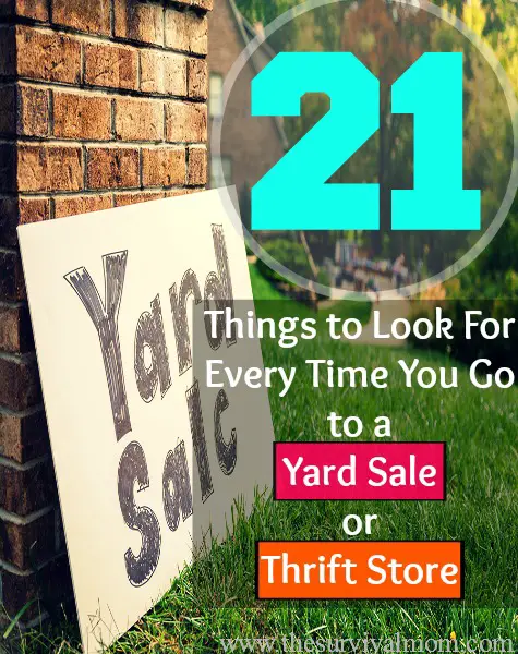 Things to Always Look For at a Yard Sale or Thrift Store