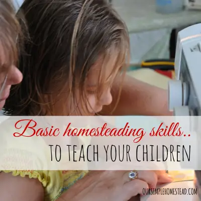 Basic Homesteading Skills to Teach Your Kids