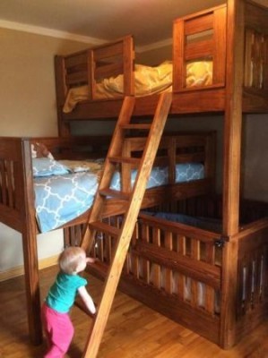 How to Build a Triple Bunk Bed with Crib