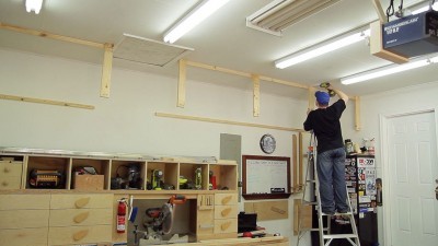 how to build high storage garage shelves