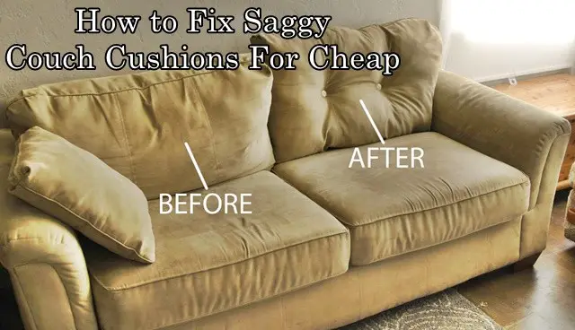 How to Fix Saggy Couch Cushions For Cheap
