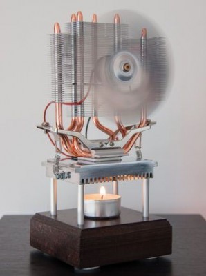Thermoelectric Fan Powered by a Tea Light Candle