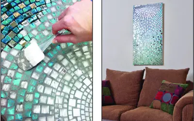How to Make a Hanging Mosaic Tile Mirror